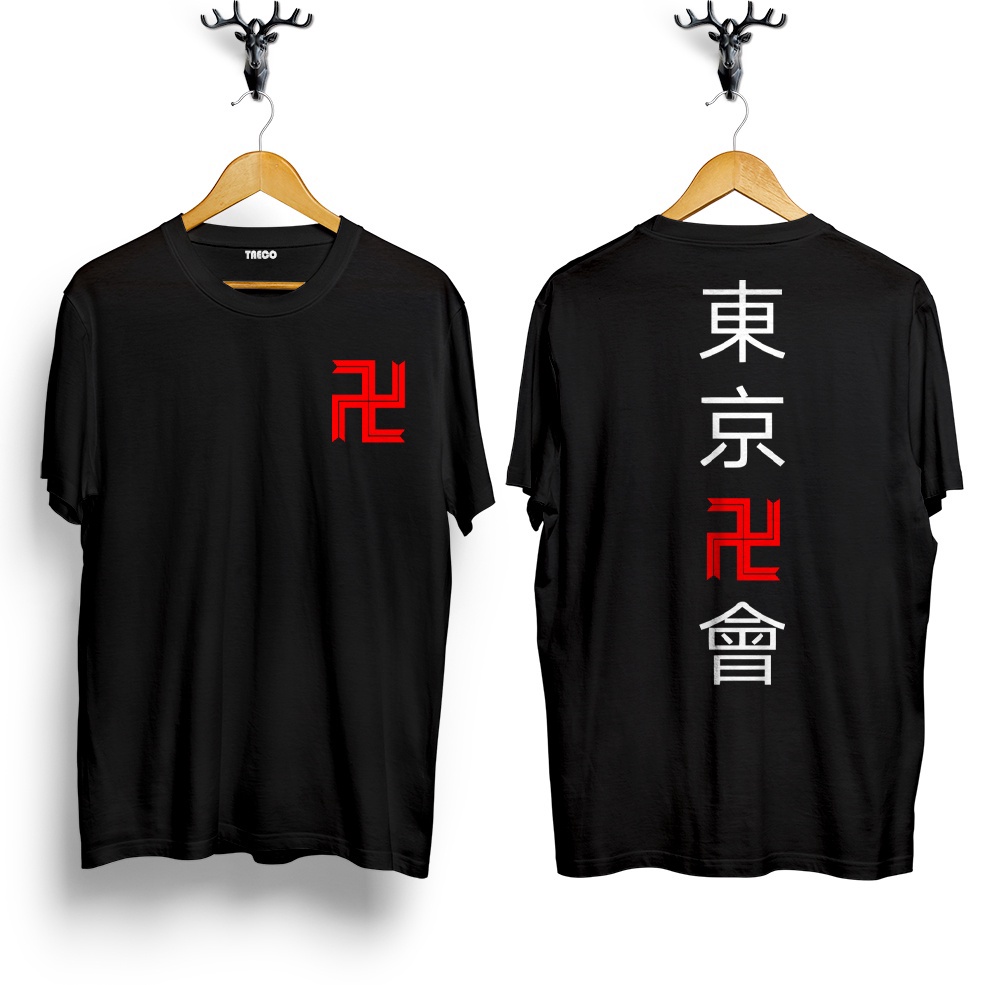 Baju Kaos Distro TOKYO REVENGERS KANJI  baju GENG TOKYO MANJI  baju mikey baju TOMAN baju touman  Ba