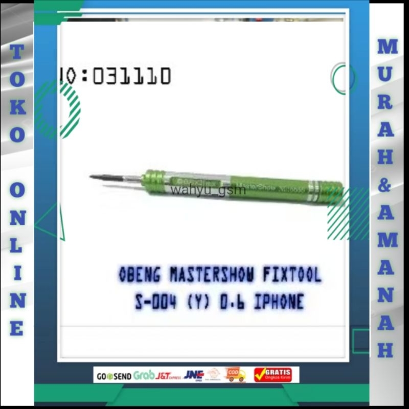 OBENG IPHONE Y BINTANG 3. FIXTOOL MASTERSHOW S-004 0.6