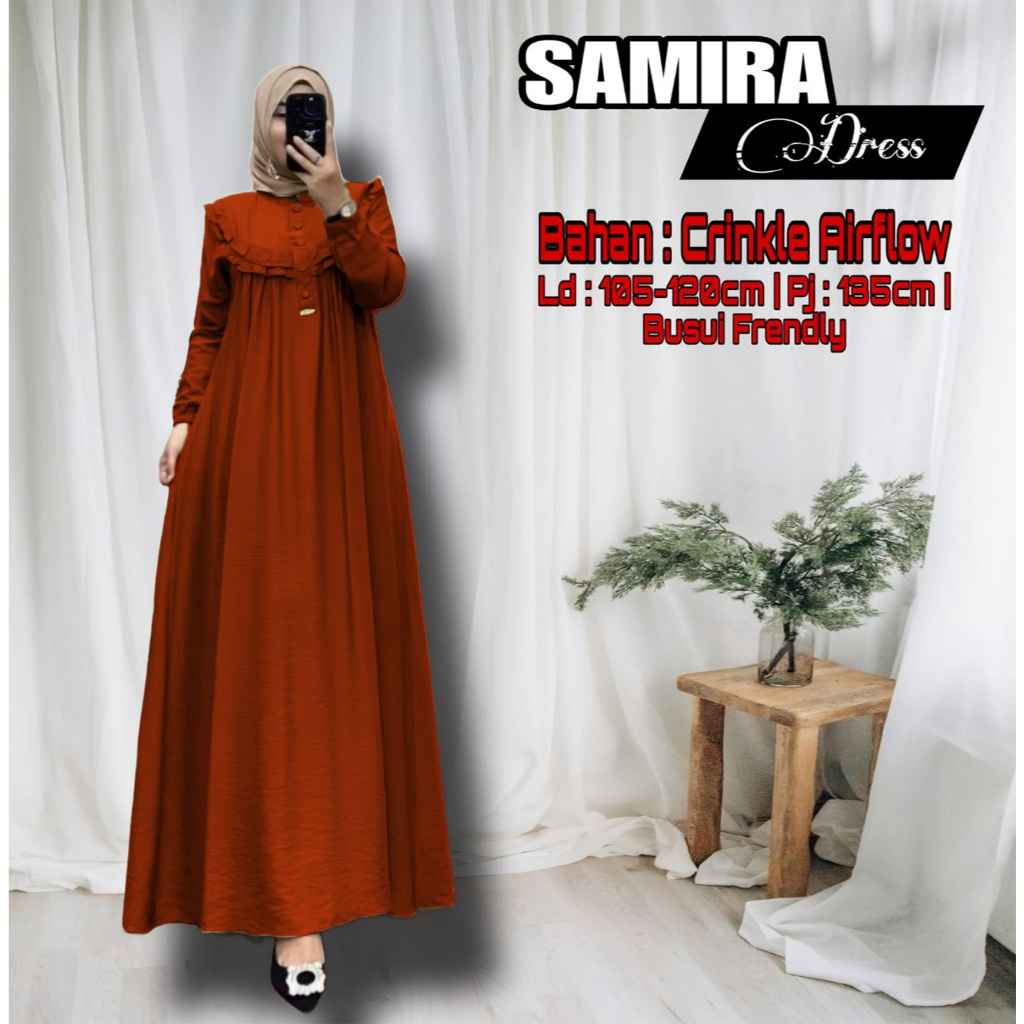 Gamis Polos Wanita Bahan Crinkle - Baju Wanita Model Terkini - Gamis Viral Jumbo