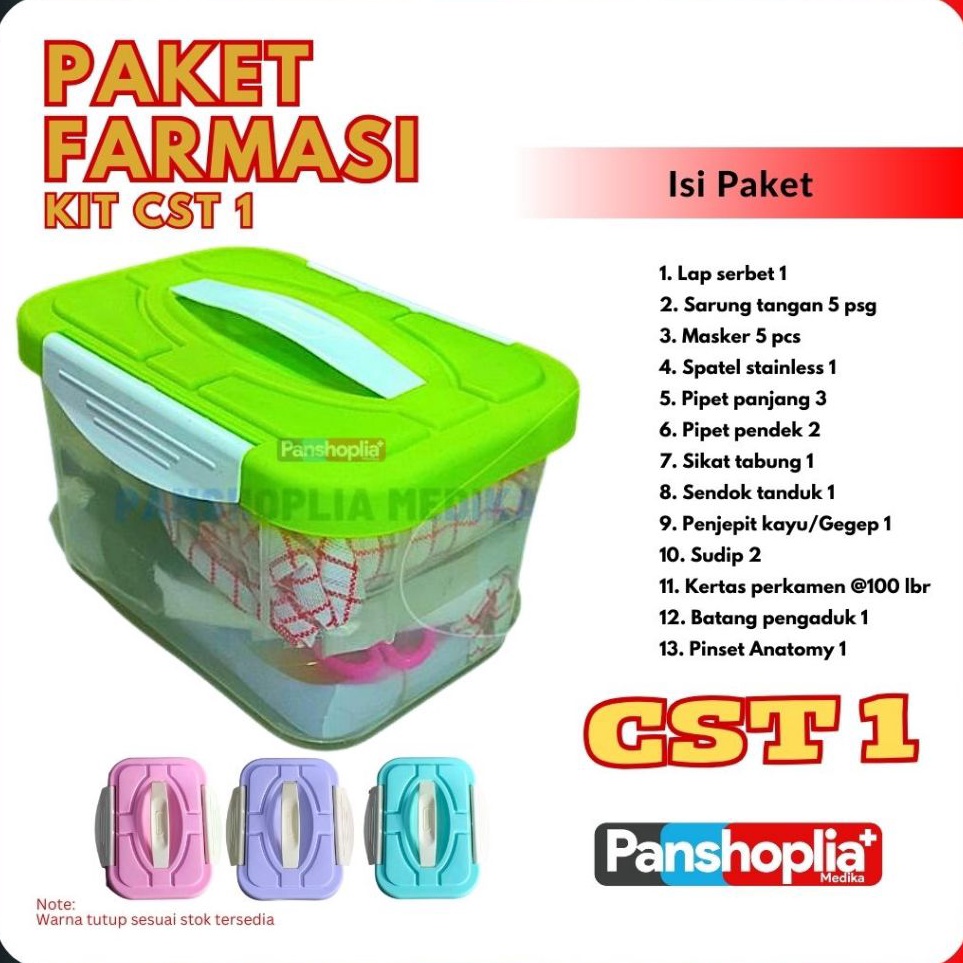 Safe Payment  PAKET FARMASI KIT CST 1  Alat Praktikum Farmasi  Toolkit Farmasi