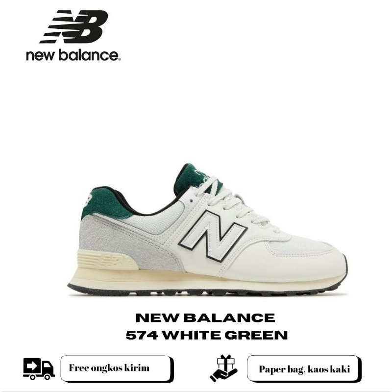 New Balance 574 White Green