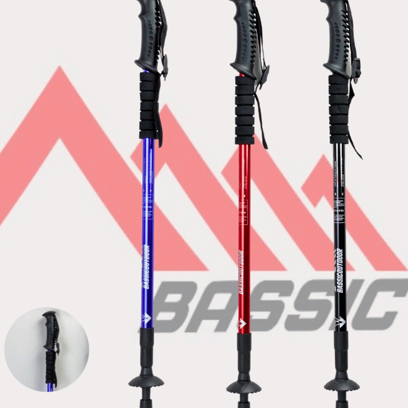 Borong Hemat TREKKING POLE TONGKAT PENDAKI 135CM  TONGKAT HIKING 135CM tracking pole trekking pole H