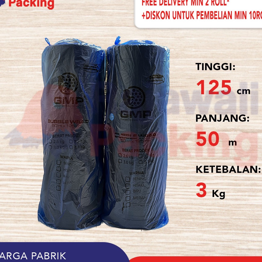 

HJ6 Bubble Wrap BLACK 5m x 125 cm 3Kg