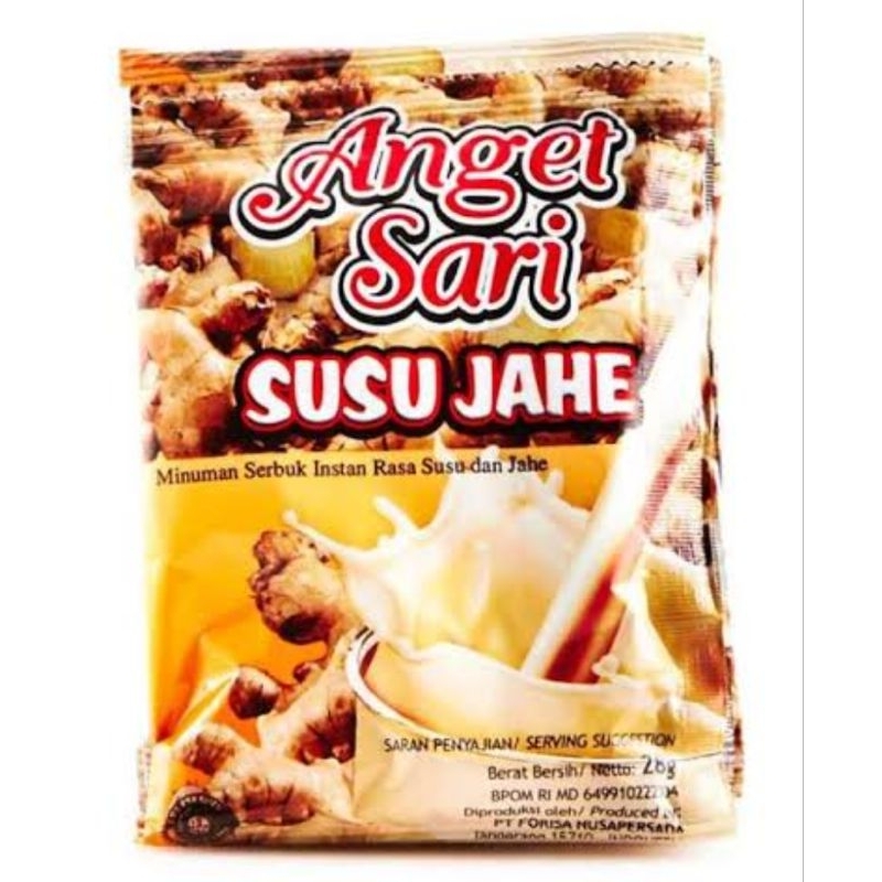 

Anget Sari Susu Jahe Minuman Serbuk Instan Rasa Susu Jahe Isi 10pcs