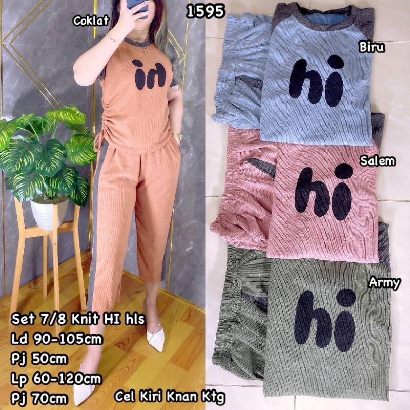 1595 Setelan 7/8 Knit