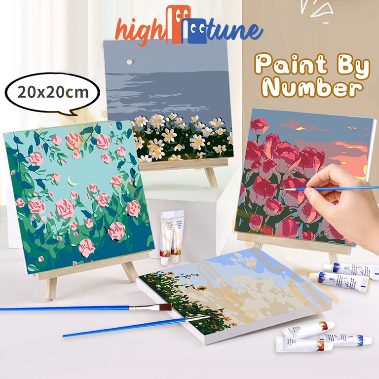 

Update Stok Hightune Paint By Number Lukisan Kanvas DIY Paint Kit Digital Painting Kit Kanvas Painting With Wooden Frame Wall Decoration