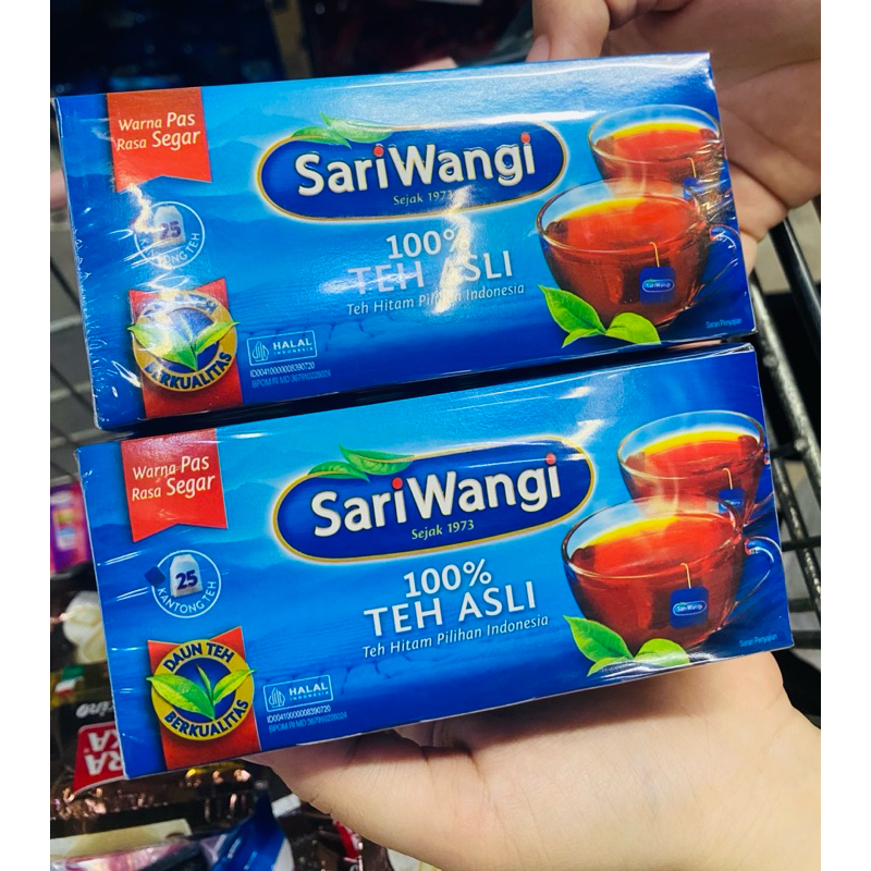 

TEH SARIWANGI ISI 50BLACK TEA TEH HITAM CELUP/TEA BAG @1.85g