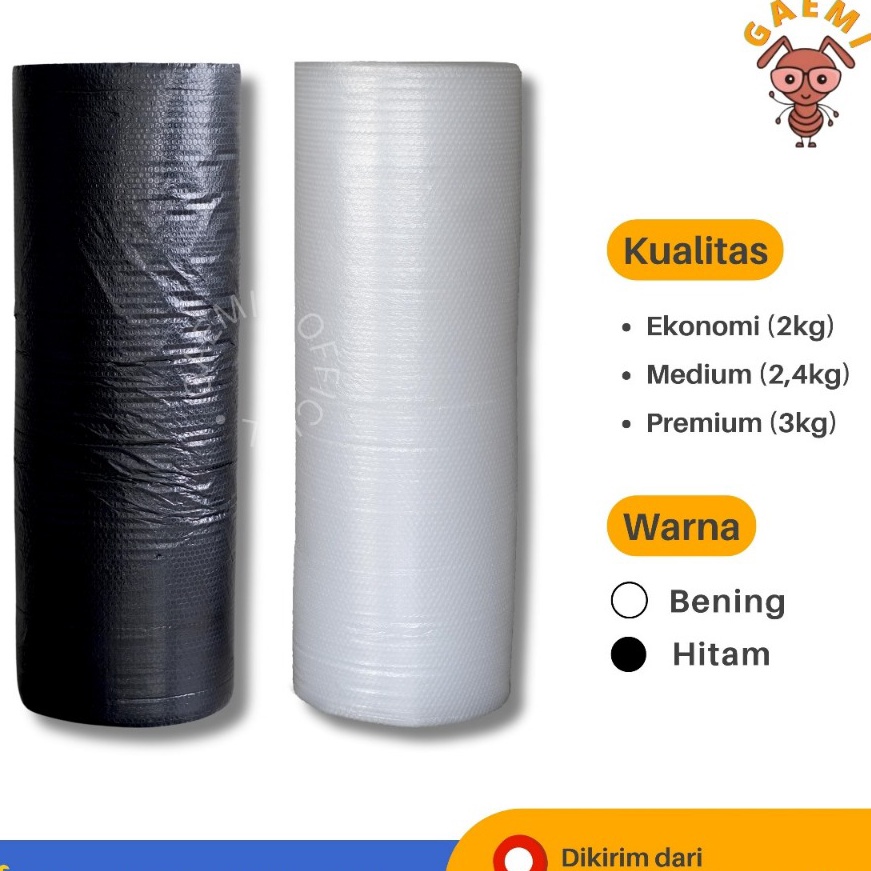 

HJ6 Bubble Wrap Roll Premium Gaemi 125cmx5m GOJEK GRAB INSTANT