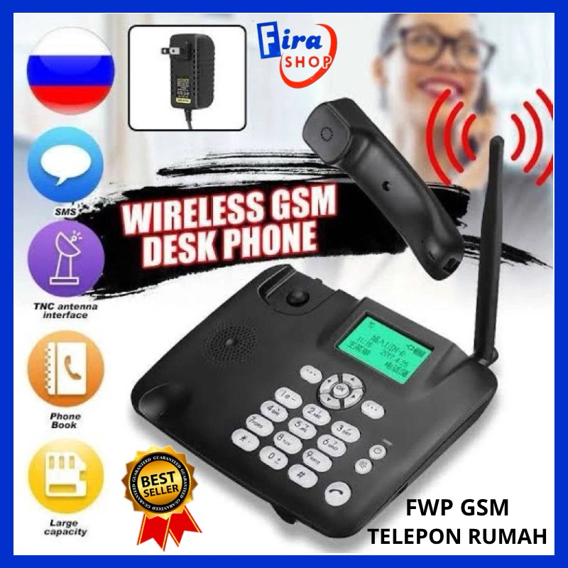 FWP GSM EZITEL F316 Telepon Rumah Support All GSM