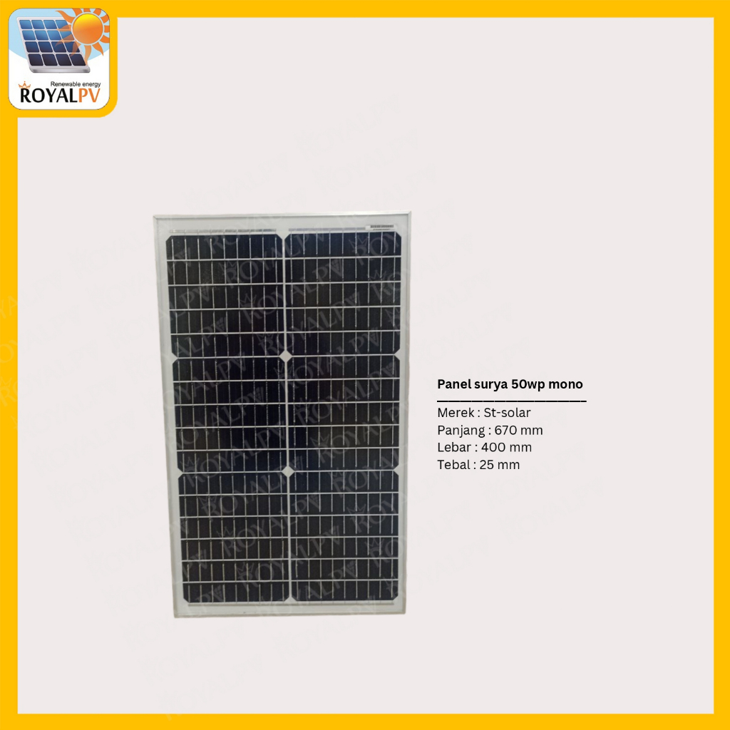 Panel surya 50wp mono solar panel 50wp mono solar cell 50wp tenaga surya 50wp