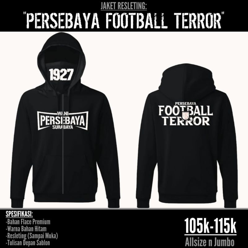 JAKET PERSEBAYA FOOTBALL TERROR