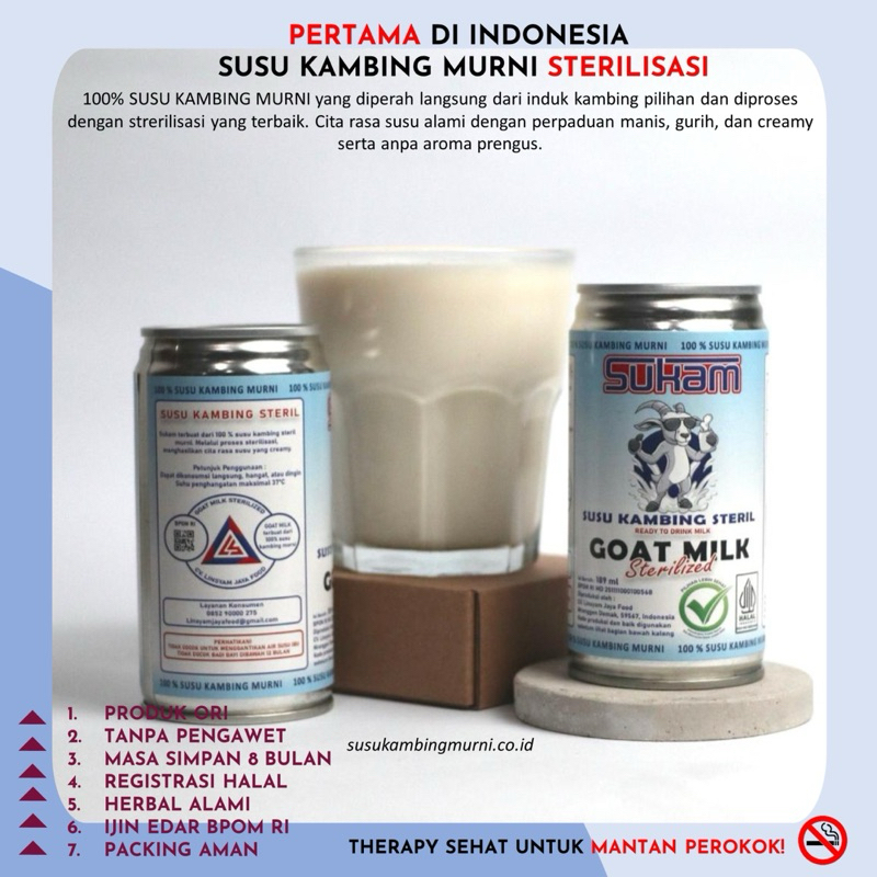 

SUSU KAMBING MURNI 189 ml x 4 kaleng