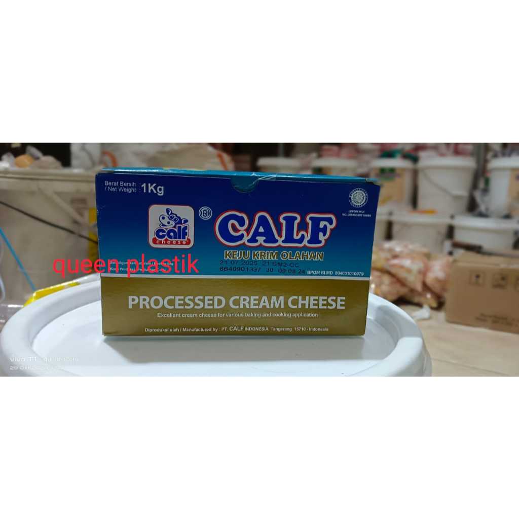 

Calf Processed Cream Cheese 1kg Keju Cream Halal