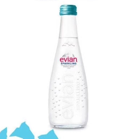 

Evian Sparkling Mineral Water 330 ml Botol Kaca | Minuman Air Sparkling Mineral Evian 330 ml