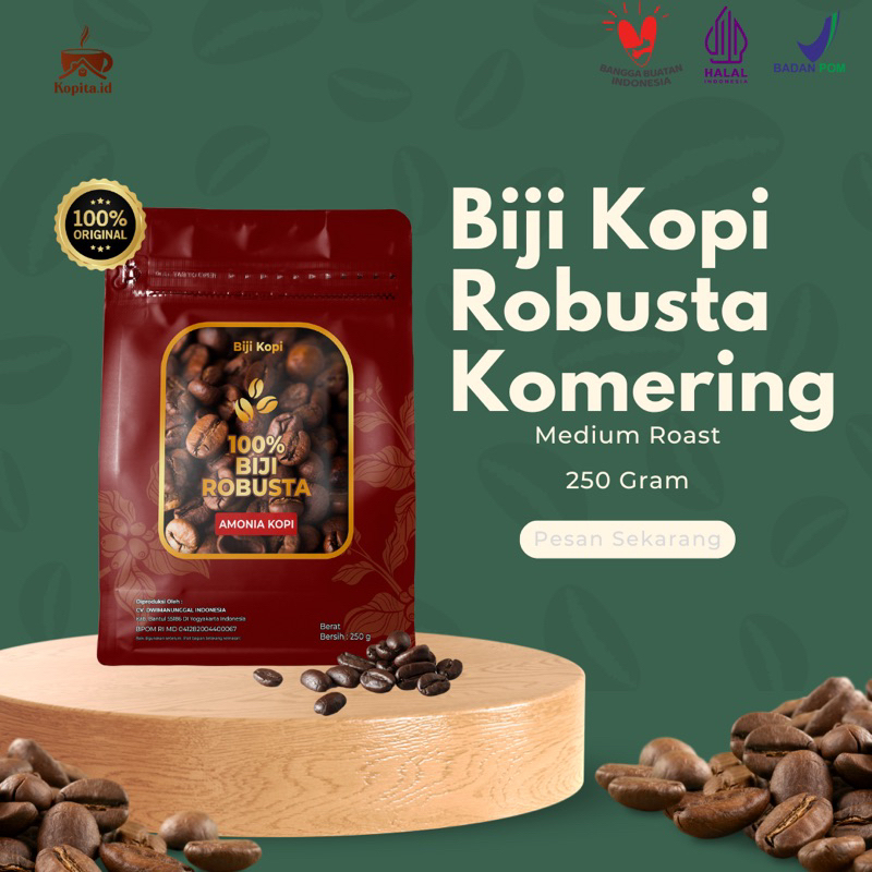 

KOPI PANGGANG | Biji Kopi Robusta Sumatra | Medium Roast 250 Gram / Kopi Robusta