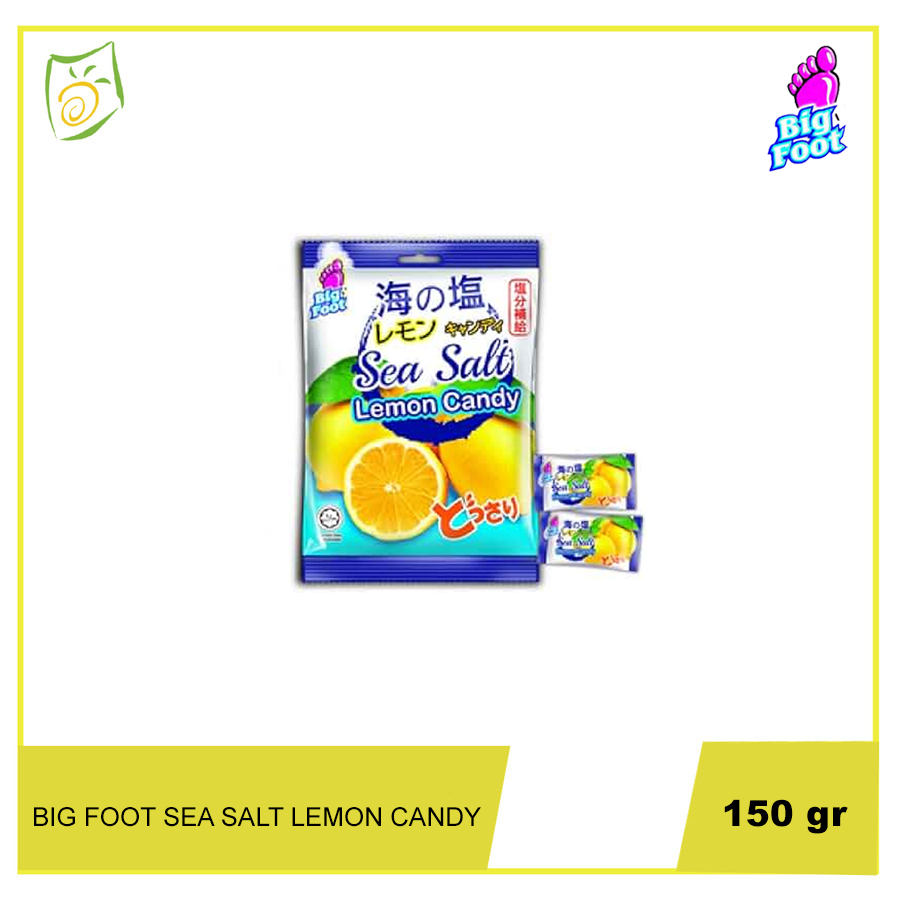 

Big Foot Sea Salt Lemon Candy - Permen Lemon Rasa Garam Laut 150gr