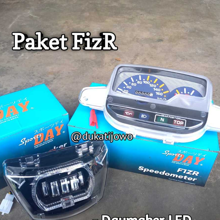 Paket FizR Lampu Depan Led RGB Set Speedometer Analog Standart Fiz R F1zR Fizr