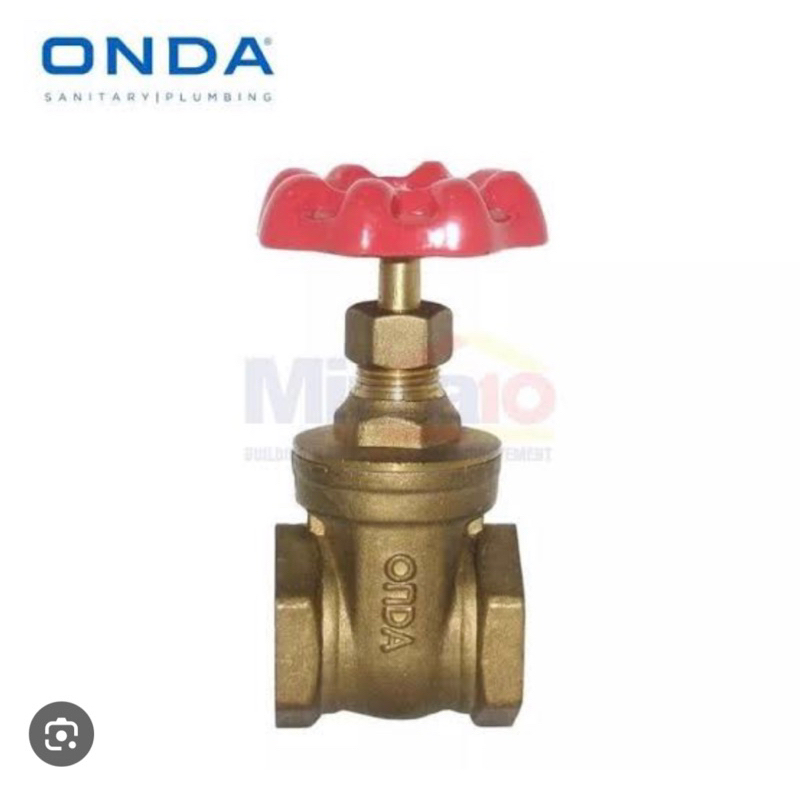 Gate Valve 4inch ONDA Stop Kran Kuningan 4inch