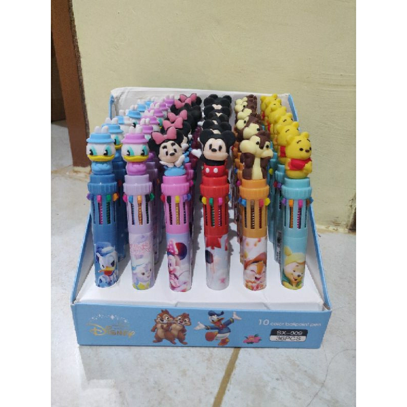 

bolpoin 10 warna karakter disney