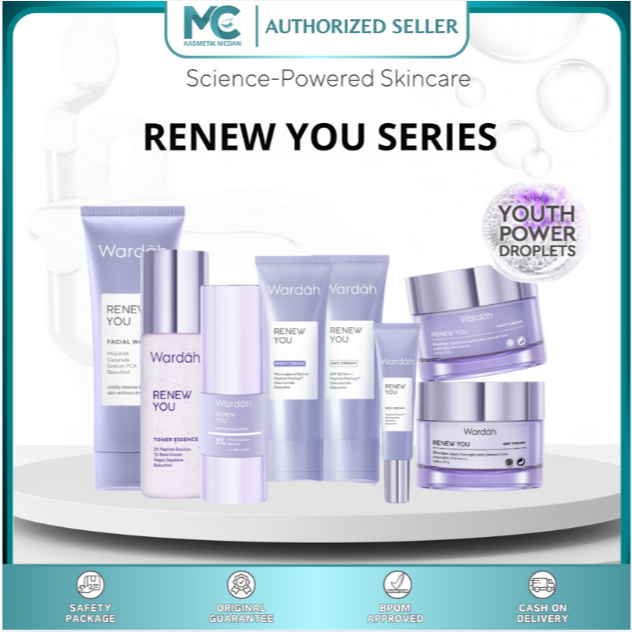 WARDAH-Wardah Paket Renew You Anti Aging Series Paket Skincare Lengkap Untuk Kulit Penuaan (Anti agi