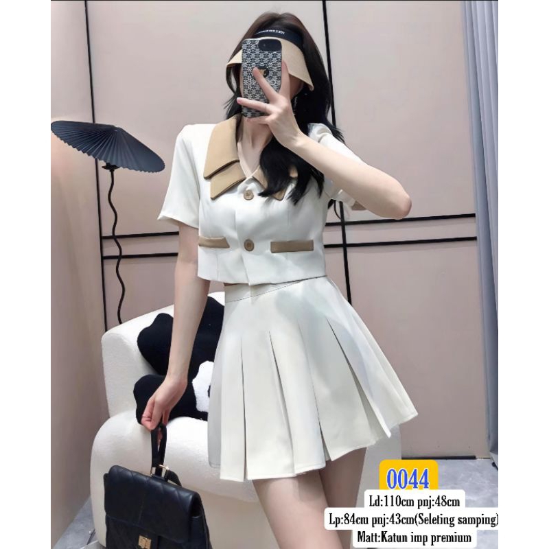 stelan rok plisket 0044 / stelan baju bangkok