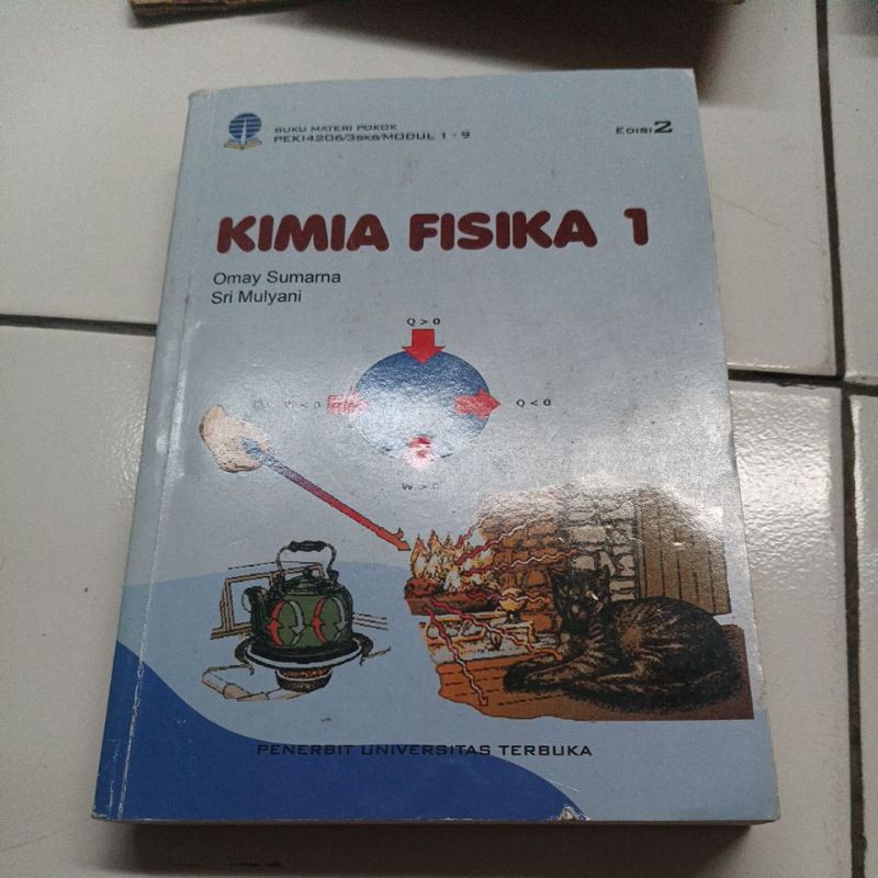 buku ut/ universitas terbuka kimia fisika 1 original
