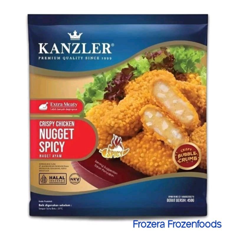 

❄LANGSUNG KIRIM❄ KANZLER CRISPY CHICKEN NUGGET SPICY 450gr / Frozenfoods Murah