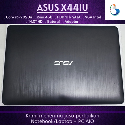 Laptop Notebook ASUS X441U Core i3 Gen7 VGA Intel 2nd