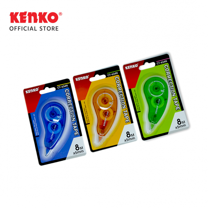 

KENKO CT-634 CORRECTION TAPE 8M X 5MM TIPE-X KERTAS