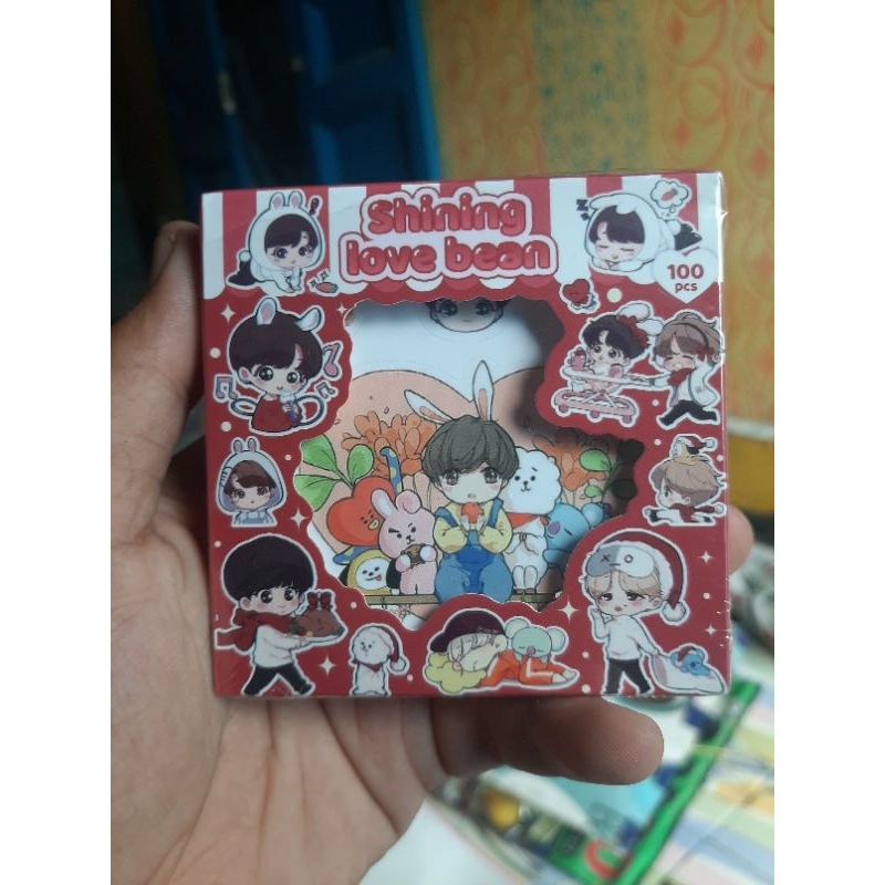 

100pcs stiker botol korea BT21