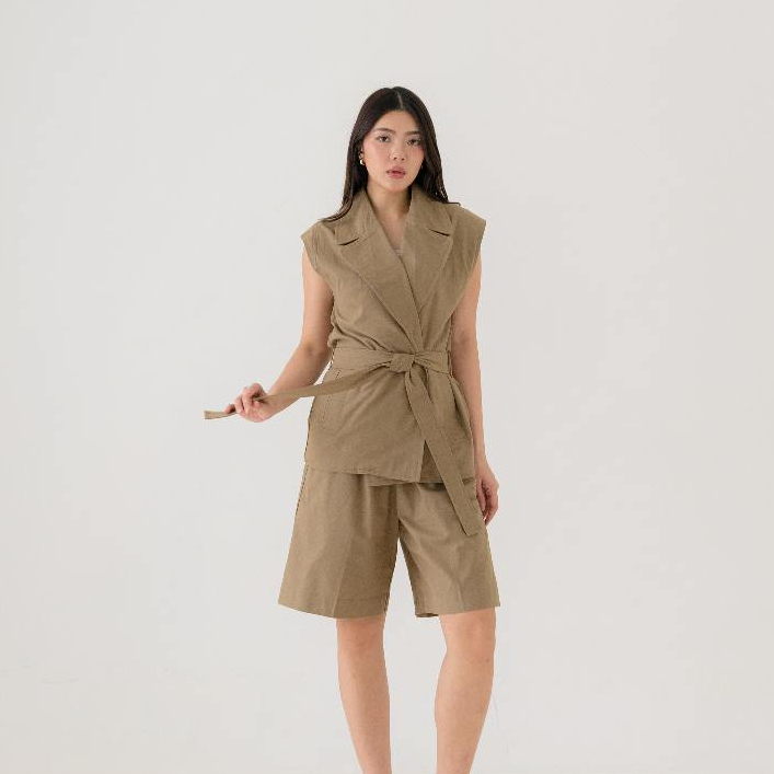 RONGU - Mia Set | Set rompi celana pendek wanita perempuan