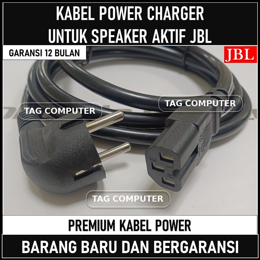KABEL POWER CHARGER SPEAKER AKTIF JBL PREMIUM