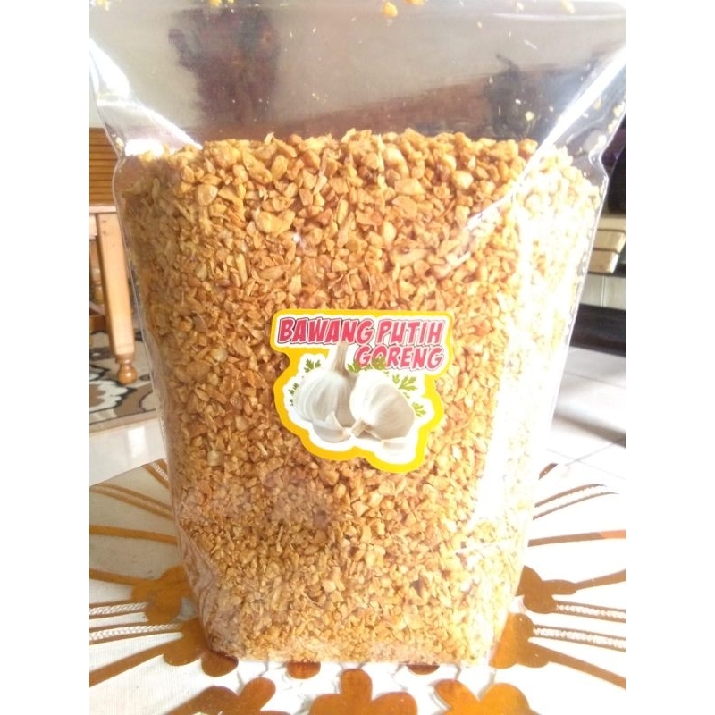 

Bawang Putih Cincang Goreng Asli Wangi Dan Gurih 500gr