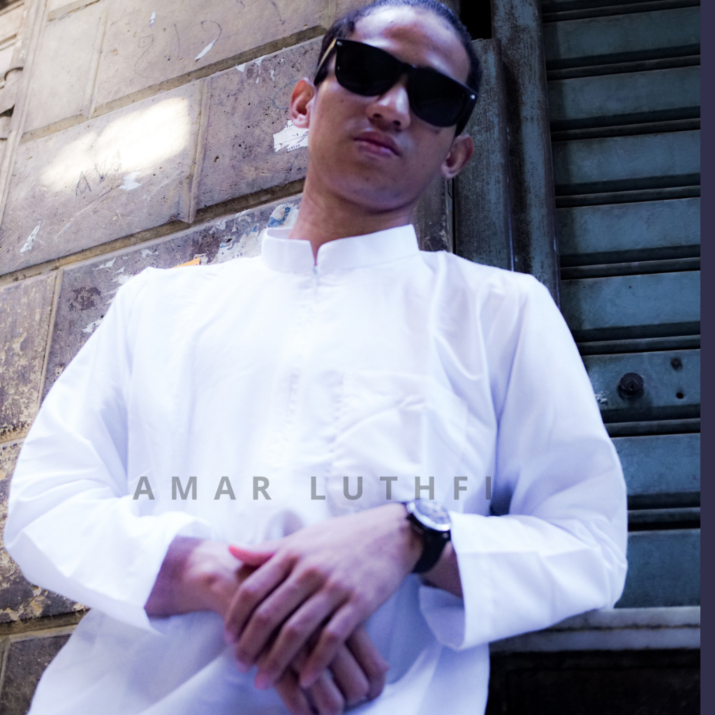 Exclusive [Cod] Jubah Pria Gamis Pria Dewasa Hitam Putih Warna Polos Model Al Haramain