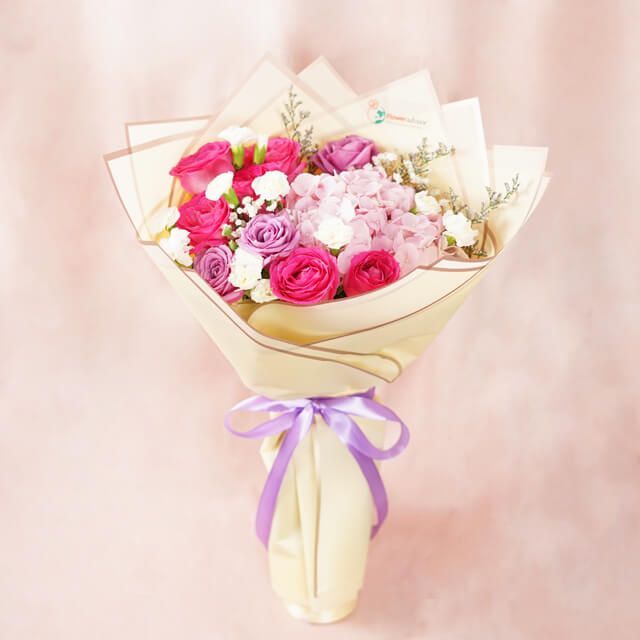 Buket Bunga Hari Ibu Mother's day  -  Kado Bunga untuk Ibu Mewah - Bouquet Segar Spesial Hari Ibu