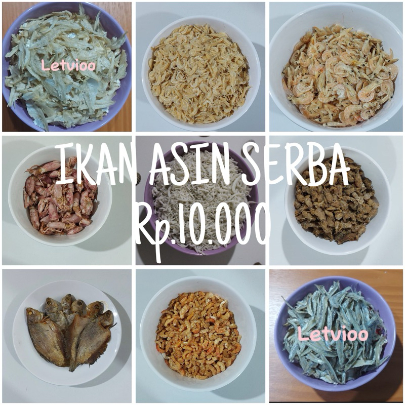 

IKAN ASIN SERBA SEPULUH RIBU RUPIAH!! / ikan asin