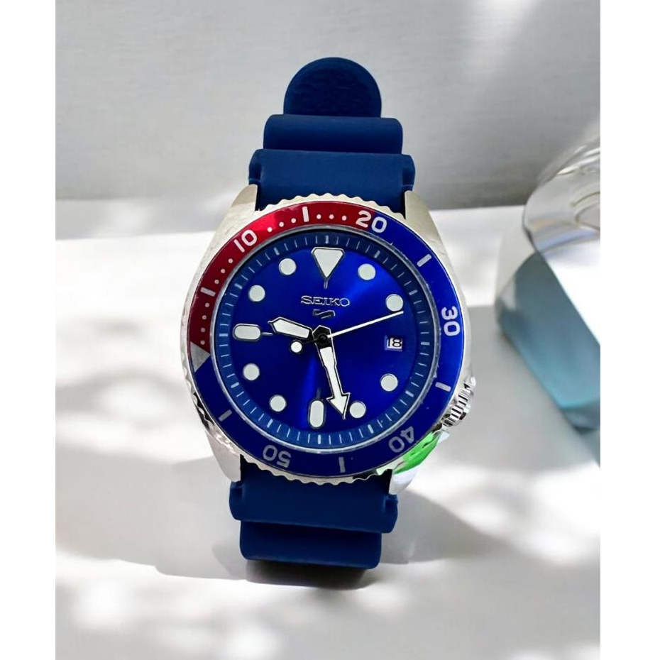 Jam Tangan Seiko Automatic / Jam Pria Tali Rubber / Seiko 5 S / Jam Tangan Seiko otomatis