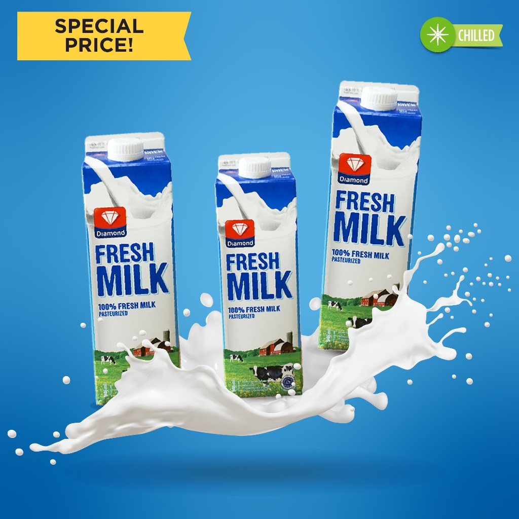 

PROMO 3 PCS DIAMOND FRESH MILK PLAIN 946 ML