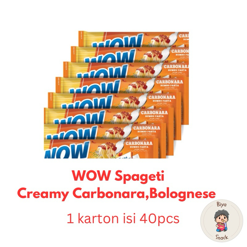 

WOW SPAGETI BOLOGNESE & CARBONARA