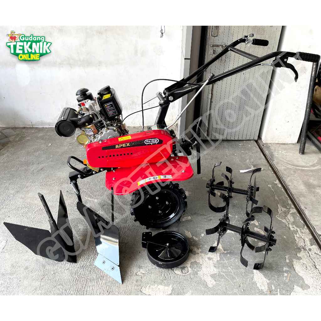 Mesin Traktor Mini PROQUIP APEX800D DIESEL SOLAR VBELT / Mesin Cultivator Bajak Sawah Kebun Ladang B