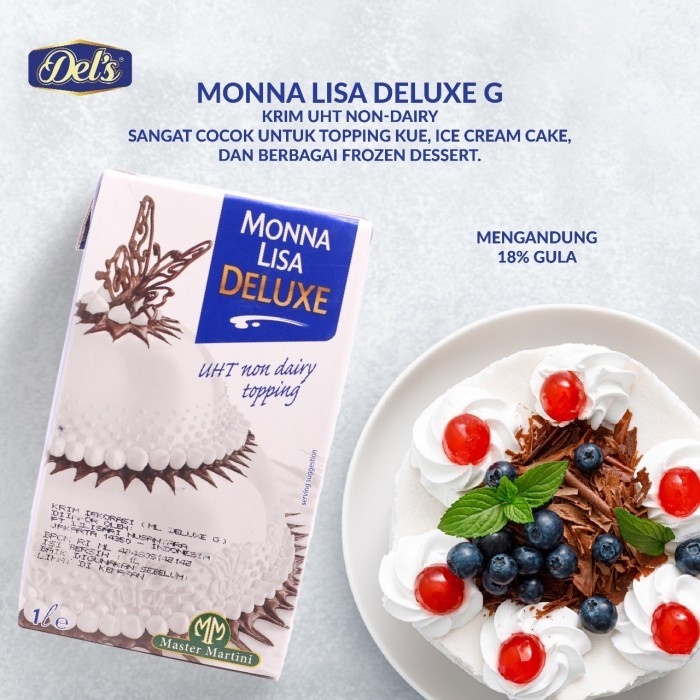 

Monnalisa DELUXE G 1Ltr - Whipping Cream / Whipcream Non Dairy - sameday / instant only