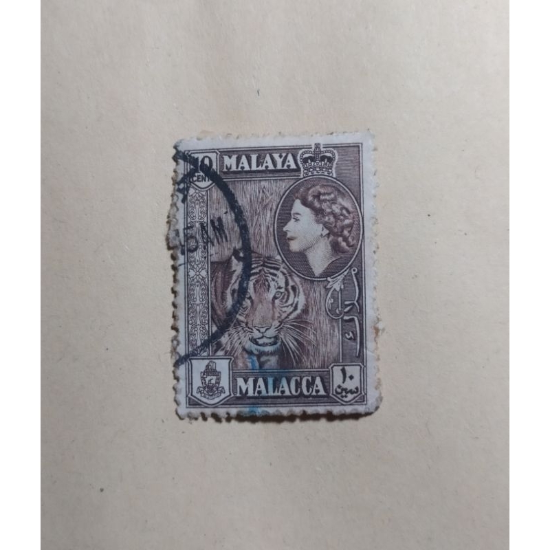 

prangko malaya 10 cent malacca