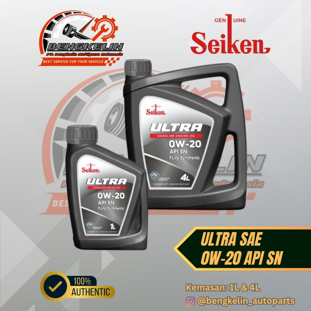 OLI MESIN MOBIL SEIKEN ULTRA SAE 0W-20 API SN