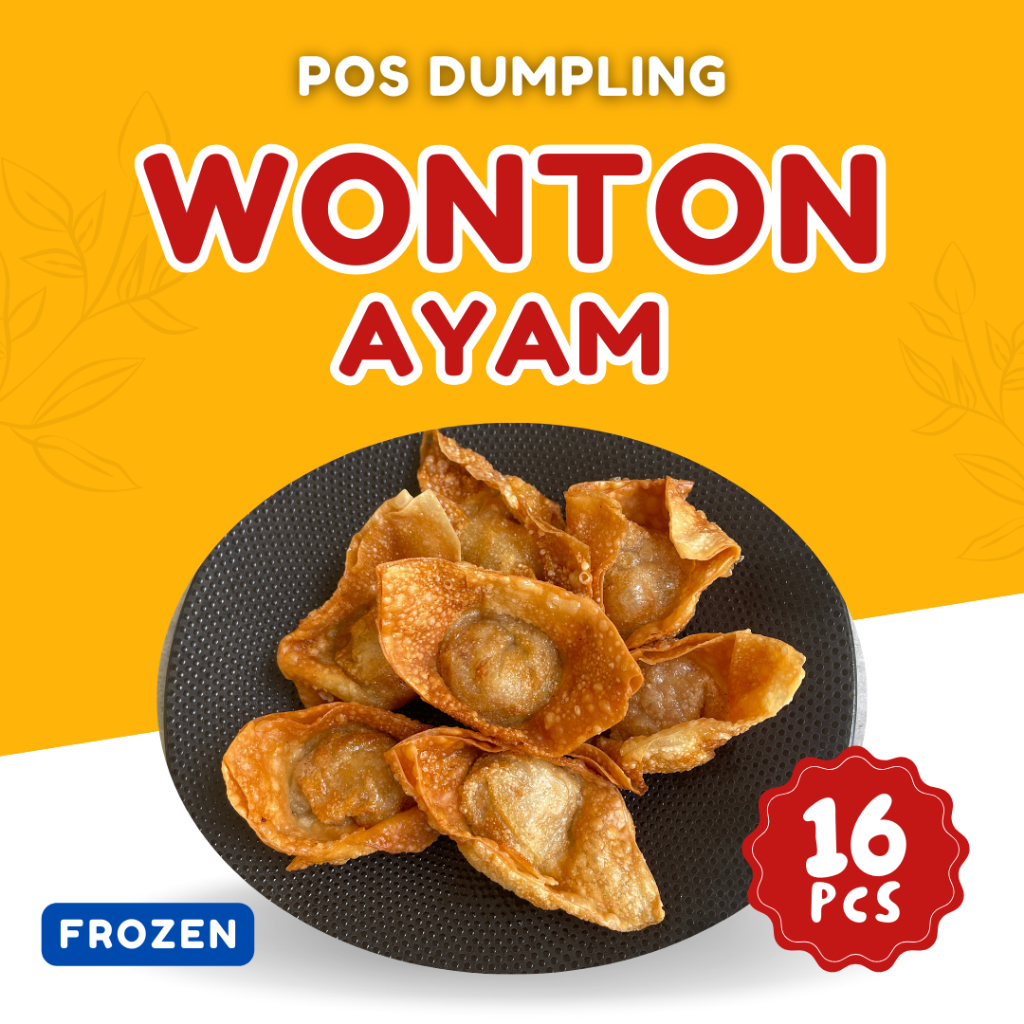 

DIMSUM PREMIUM WONTON AYAM HALAL FROZEN (16 PCS)