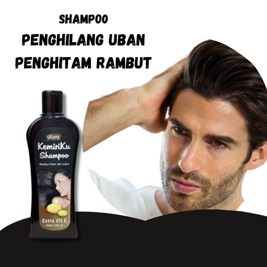 Shampoo Penghilang Uban Shampo Penghitam Rambut Permanen Halal Original Obat Ori Kemiriku Minyak