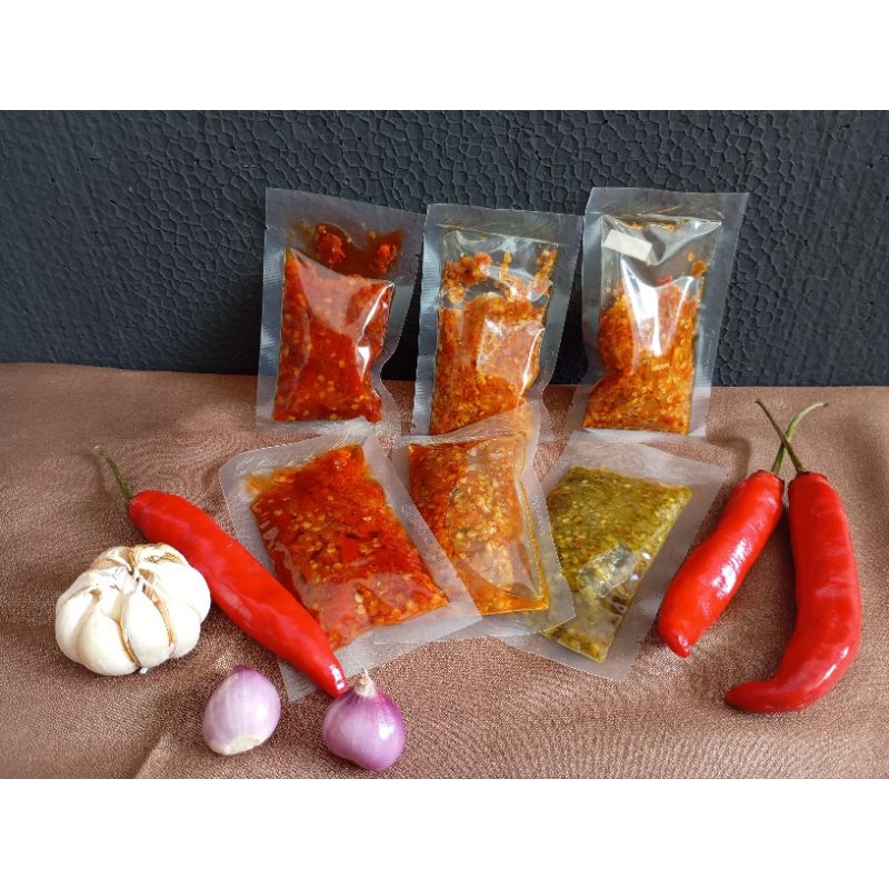 

AySambal Sambal Kemasan Sachet Terasi / Geprek / Ijo / Bawang 35gr