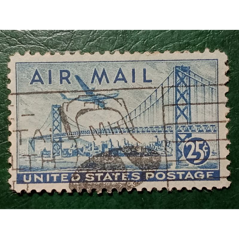 

Prangko USA 25 Cents Air mail Tahun 1947 USED