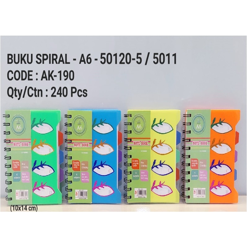 BUKU SPIRAL A6