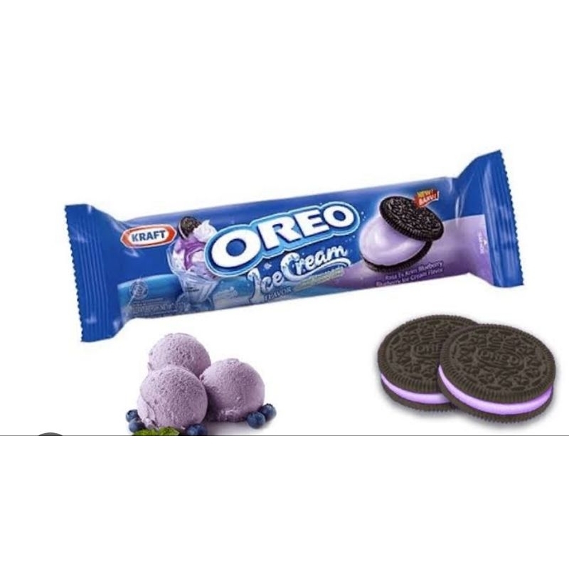 

Oreo Blueberry Ice Cream Cookies