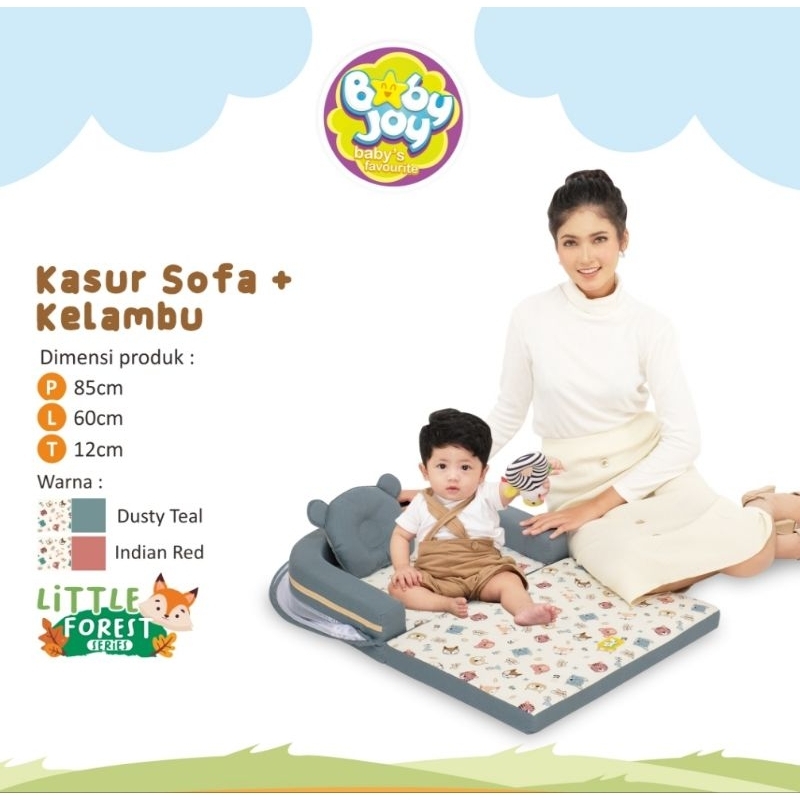 Baby Joy Kasur Bayi Baby Mattress Sofa Mosquito Sofa Kelambu Pinguin Series Anak Perempuan Laki ORI